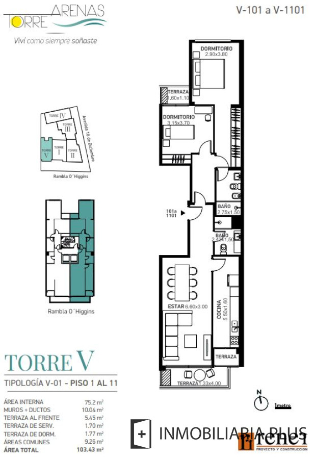 Apartamento ID.1095 - Alquiler de Apto frente a la Rambla con 2 dormitorios Piscinas, Gym, Barbacoas, Parrillero y más