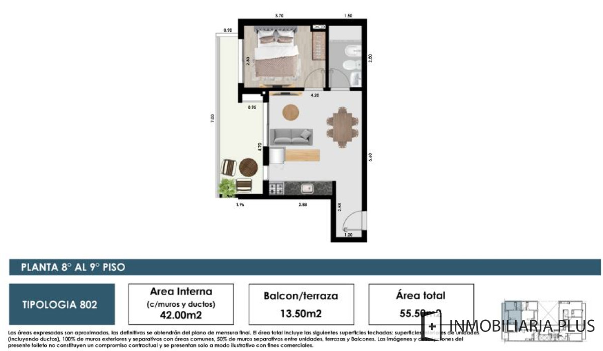 Apartamento ID.794 - Vendo apartamento en Montevideo de 1 dormitorio