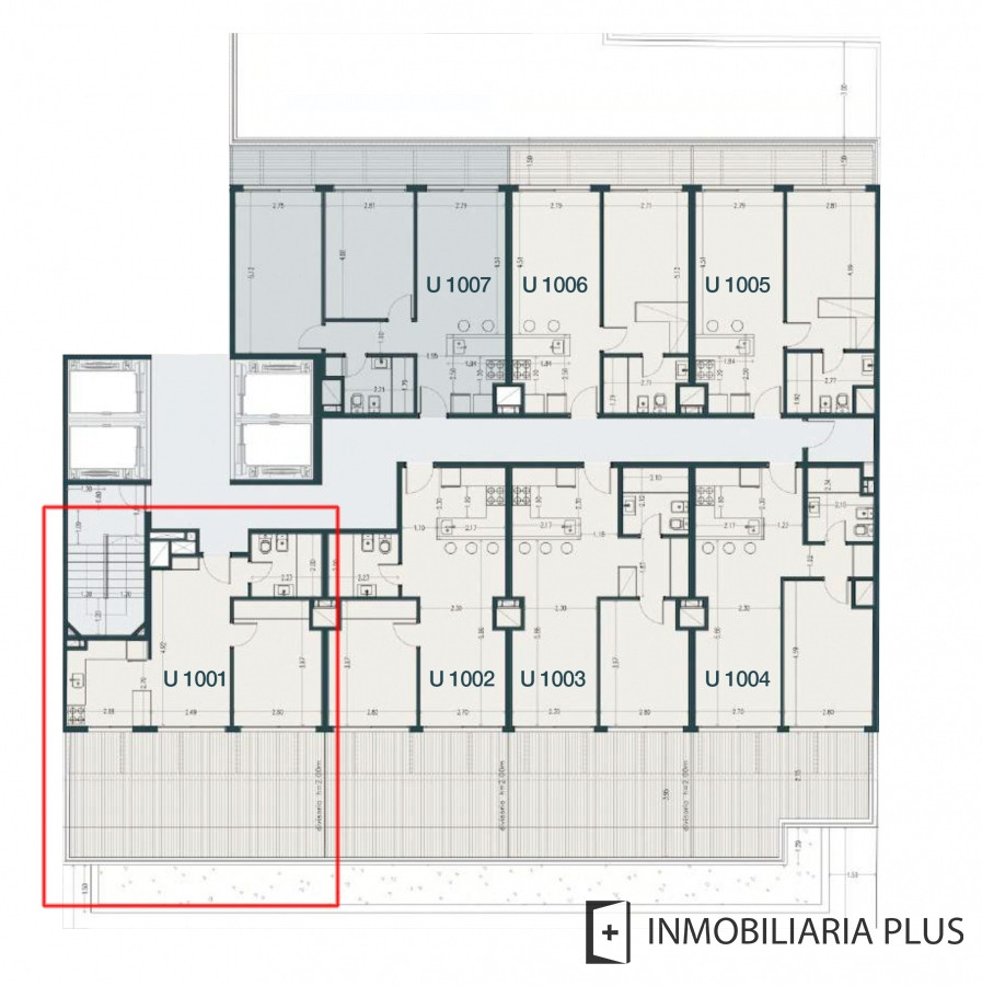 Apartamento ID.485 - Venta de Apartamento de 1 Dormitorio a Estrenar en Parque Rodó con Barbacoa, Gym y más. C900A-1001