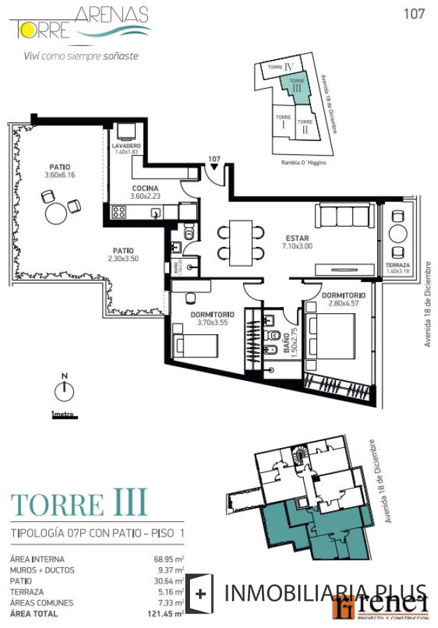 Apartamento ID.1093 - Apartamento en Alquiler en frente a la Rambla de Malvín con 2 dormitorios y Amenities Piscinas, Gym, Barbacoas, Parrillero y más