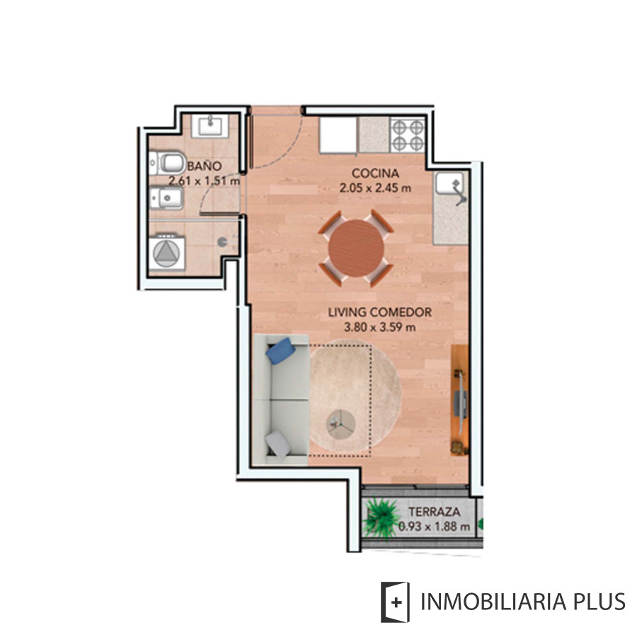 Apartamento ID.1461 - Alquiler de Monoambiente en La Unión a pasos de Av. Italia en Montevideo