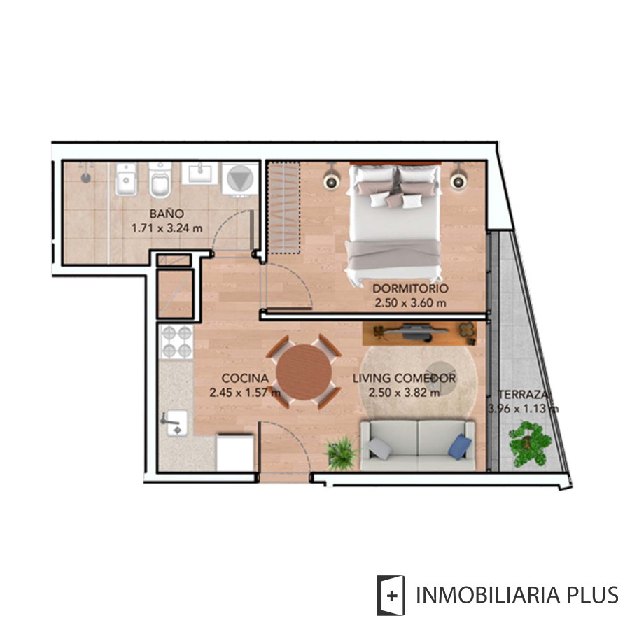 Apartamento ID.1036 - Venta de Apartamento a estrenar con 2 Dormitorios y servicios barbacoa horno a leña, plancha y paellera, parrilla, Huerta y más