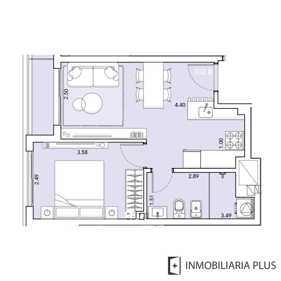 Apartamento ID.1281 - Venta de Apartamento con Barbacoa, Gym y más en la La Blanqueada de Montevideo