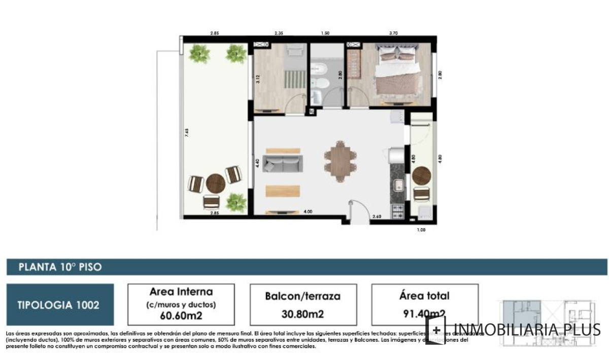 Apartamento ID.805 - Vendo apartamento de 2 dormitorios en Montevideo