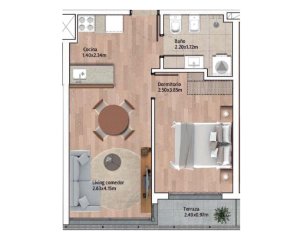 Apartamento en Venta de 1 Dormitorio en Cordón con Gym, Barbacoa, Parrillero, Solarium y más en Montevideo