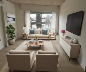 Venta de apartamento en Villa Dolores con 1 Dormitorio, Barbacoa y Garaje a pasos del Shopping y Rivera