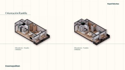  VENTA de Apartamento de 1 Dormitorio en Parque Rodó C900-314