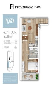  Apartamento 1 Dormitorio U$s 164.730 Con Barbacoa, Parrillero, Terraza, Lavadero, Garajes, Gym Y Con Financiación Propia además De Muy Bajos Gastos Comunes $ 2.800.