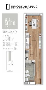  Apartamento Monoambiente Detrás De Montevideo Shopping Desde U$s 108.000 Con Bajos Gastos Y Financiación Propia Y De Todos Los Bancos.