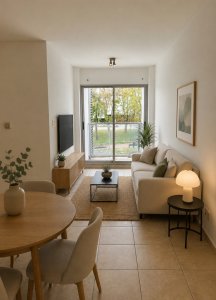  Apartamento de 1 Dormitorio con Balcón y Barbacoa en Tres Cruces