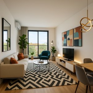  Alquiler de Apartamento de 2 Dormitorios con Garaje, Barbacoa, Gym y más en Parque Rodó de Montevideo