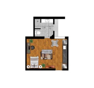  Apartamento en Venta en el Ciudad Vieja de Montevideo con barbacoa y depósito a pasos de la Rambla y Av. 18