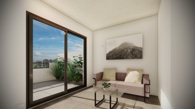  Apartamento en venta de 1 dormitorio y balcón en Cordón