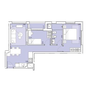  Apartamento en Alquiler en La Blanqueada 2 Dormitorios con Garaje, Barbacoa, Gym, Cowork, Vigilancia y más. 