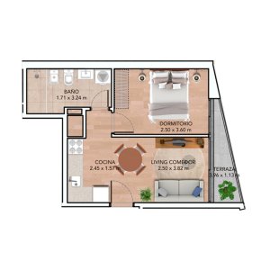  Venta de Apartamento a estrenar con 2 Dormitorios y servicios barbacoa horno a leña, plancha y paellera, parrilla, Huerta y más