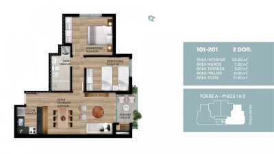  Venta de Apartamento 2 Dormitorios en el Prado C885-201A