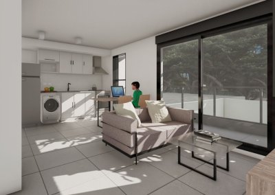  Apartamento en venta de 1 dormitorio en Cordón