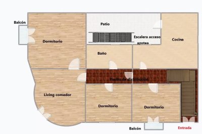  Casa en Venta para reciclar en La Blanqueada con 3 Dormitorios 1 baño Parrillero y más
