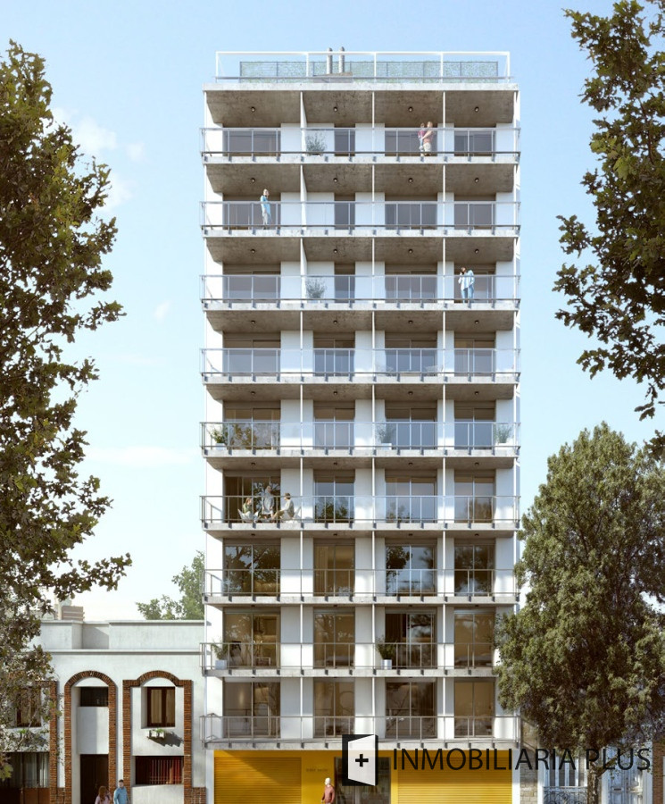 Apartamento ID.1078 - Venta de Apartamento de 1 Dormitorio en Tres Cruces con Barbacoa Gym, Lavadero y Bajos Gastos