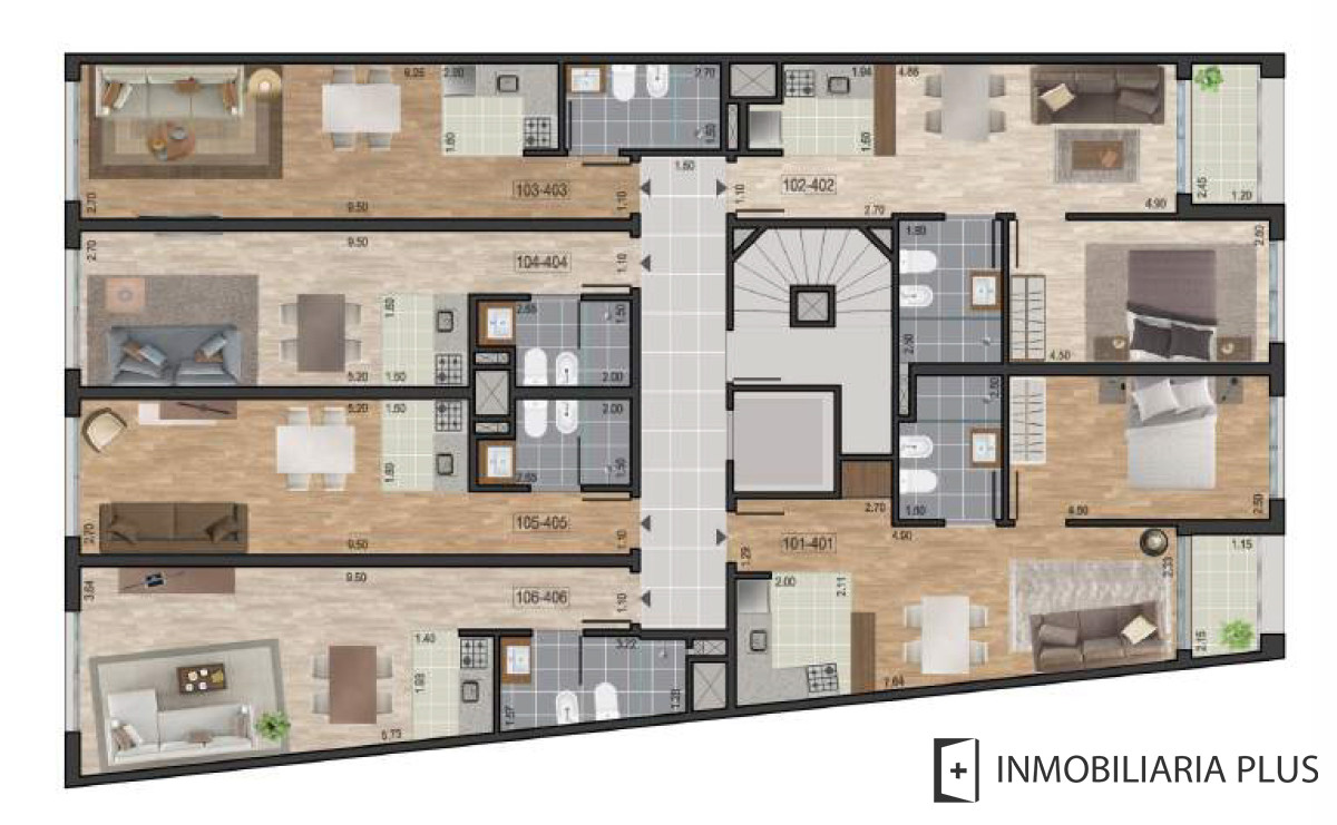 Apartamento ID.1303 - Monoambiente en venta en Pocitos con Barbacoa, Lavadero y más a pasos de la Rambla de Montevideo