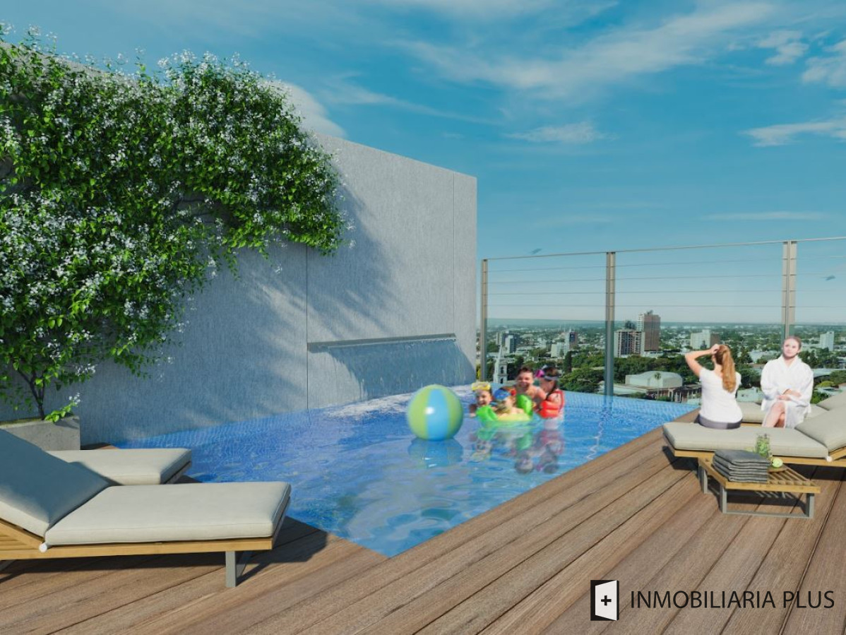 Apartamento ID.577 - Venta de Apto a estrenar en piso 8 de 2 Dormitorios en 3 Cruces con barbacoa, piscina y más C978-801