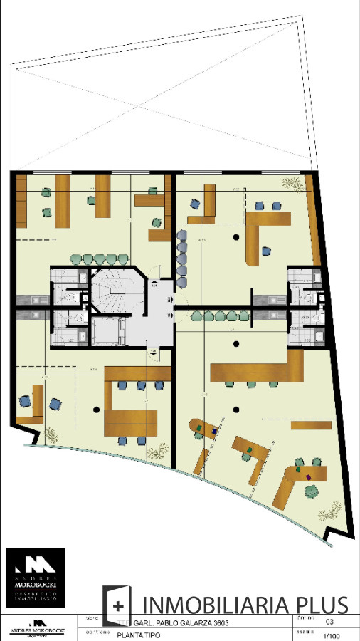Apartamento ID.1399 - Alquiler de oficina equipada de 34 m² frente al WTC en Pocitos Nuevo de Montevideo