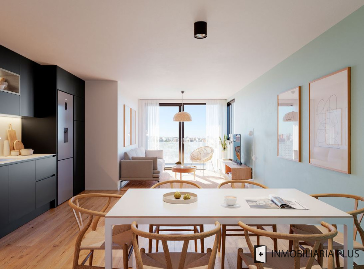 Apartamento ID.1441 - Venta de Monoambiente de 60m2 a estrenar en Punta Carretas con patio interno privado, gym, barbacoa, lavadero y más en Montevideo