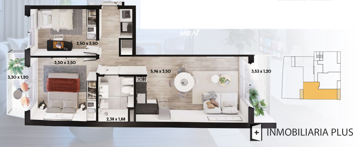 Apartamento ID.1184 - Apartamento en Venta de 1 Dormitorio con entrega y CUOTAS a pasos de la FACULTAD para ESTRENAR con barbacoa, gym, lavadero y más Vivienda Promovida