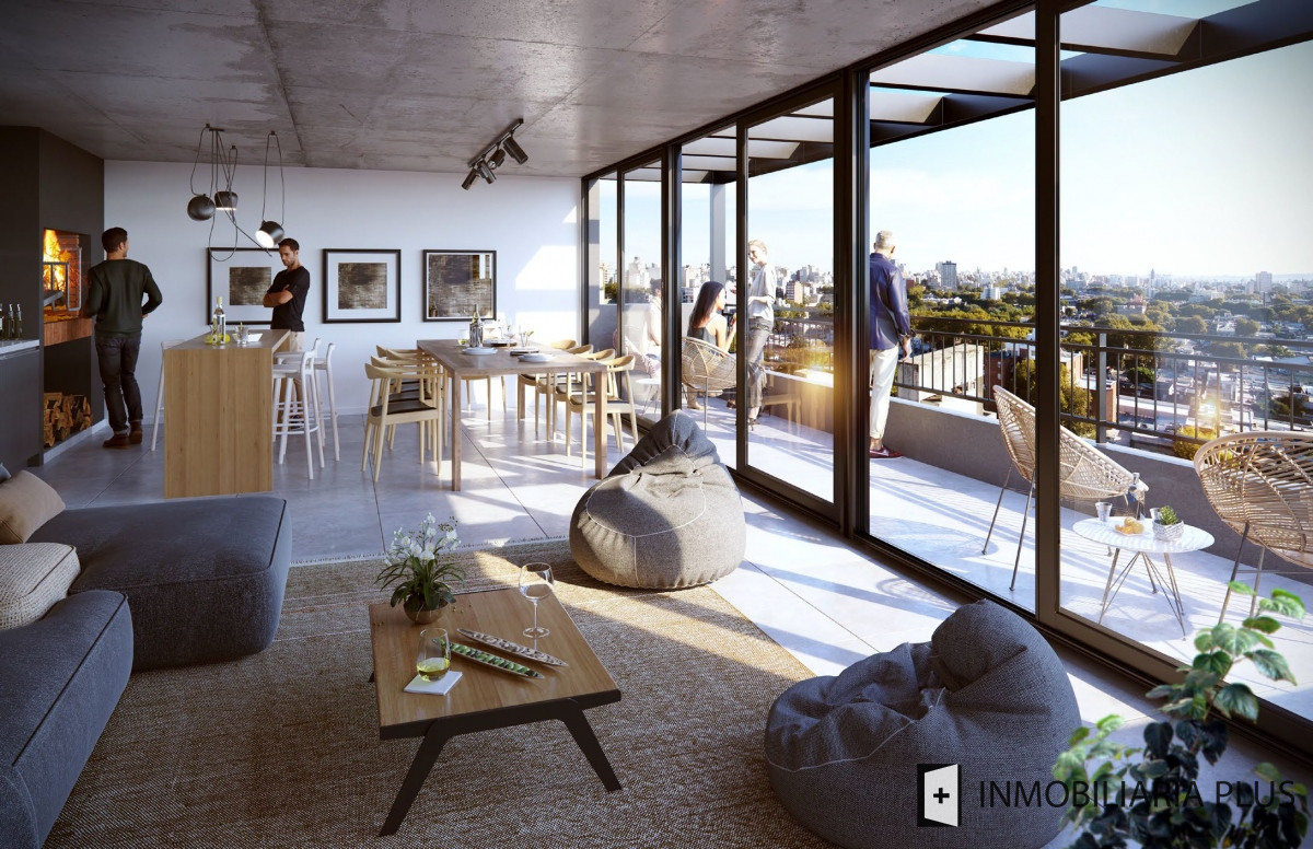 Apartamento ID.597 - Venta de Apartamento de 2 Dormitorios a estrenar al frente en Tres Cruces con Gym, Barbacoa y más C991-203