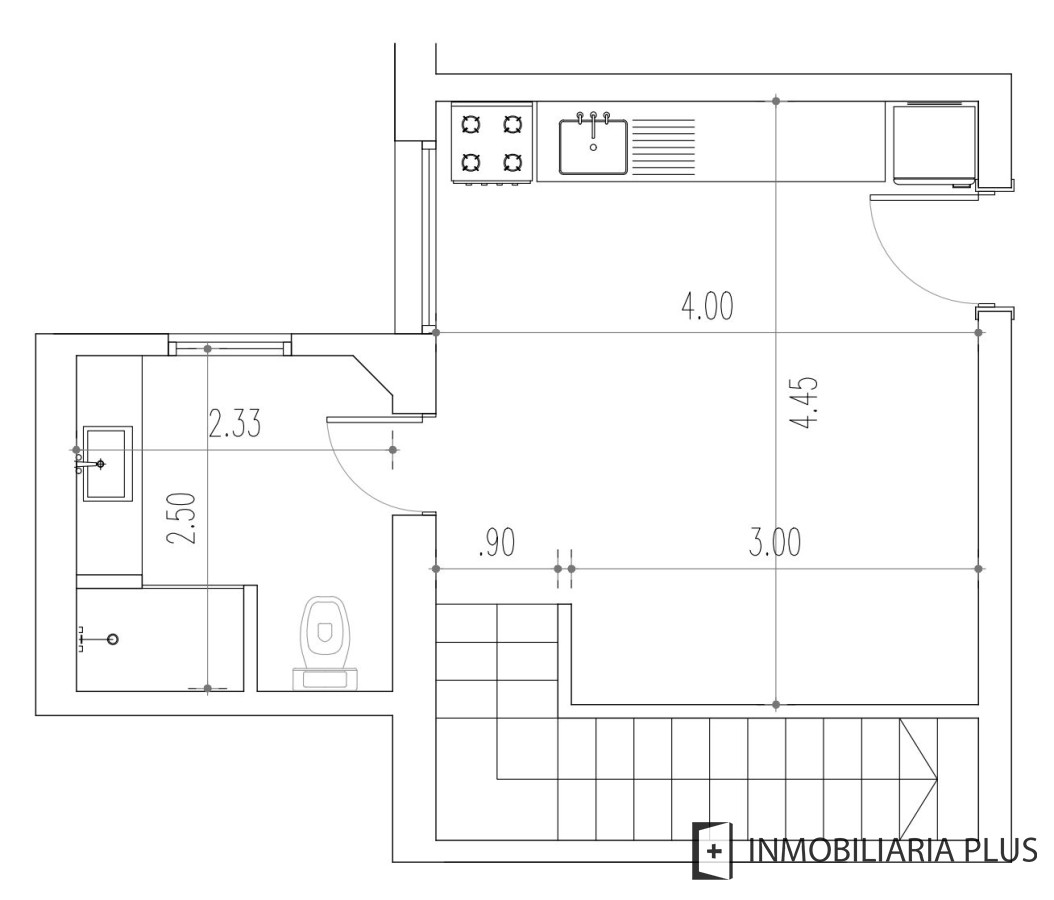 Apartamento ID.1286 - Monoambiente en Venta en el Centro de Montevideo con barbacoa y depósito a pasos de la Rambla y Av. Dieciocho de Julio y el Edificio Presidencia
