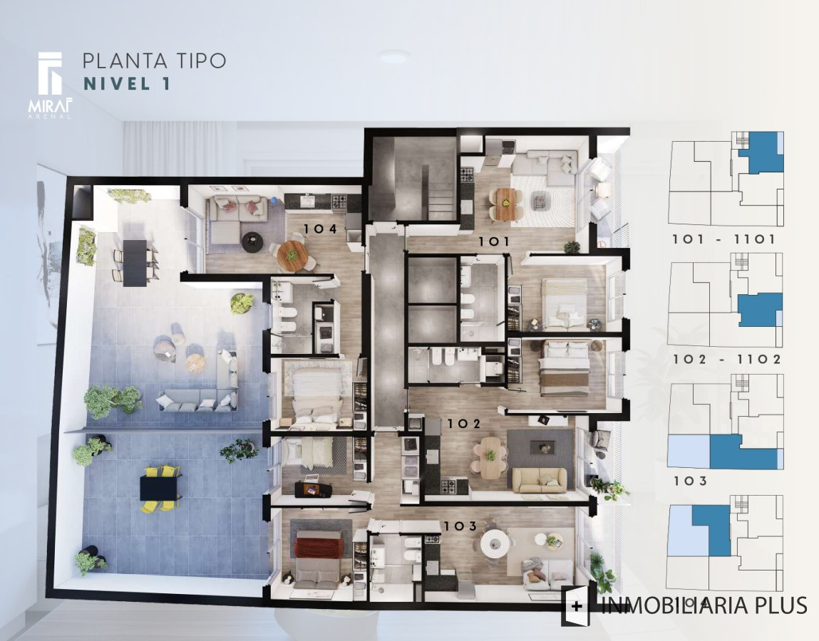 Apartamento ID.1184 - Apartamento en Venta de 1 Dormitorio con entrega y CUOTAS a pasos de la FACULTAD para ESTRENAR con barbacoa, gym, lavadero y más Vivienda Promovida