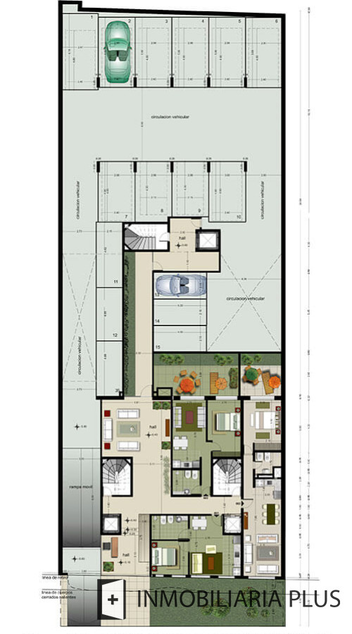Apartamento ID.1397 - Alquiler de apartamento de 1 dormitorio con patio en Buceo 70 m²
