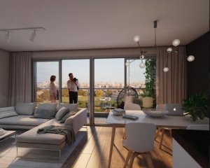 Venta de Apartamento en Tres Cruces a estrenar con barbacoa, piscina y más C833803