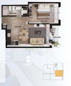 Vendo Apartamento de 1 Dormitorio en Montevideo con Gym, Barbacoa, Ley 18.795 y más