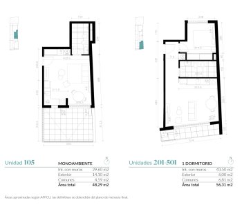  Venta de Apartamento Vivienda Promovida de 1 Dormitorio en Cordón