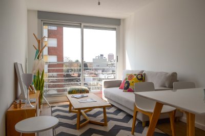  Venta de Apartamento de 1 Dormitorio en La Blanqueada con barbacoa, gym y más servicios