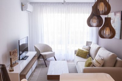  Venta de Apto nuevo con 2 Dormitorios en Tres Cruces con Barbacoa, Parrilleros, Gym y más amenities en Montevideo
