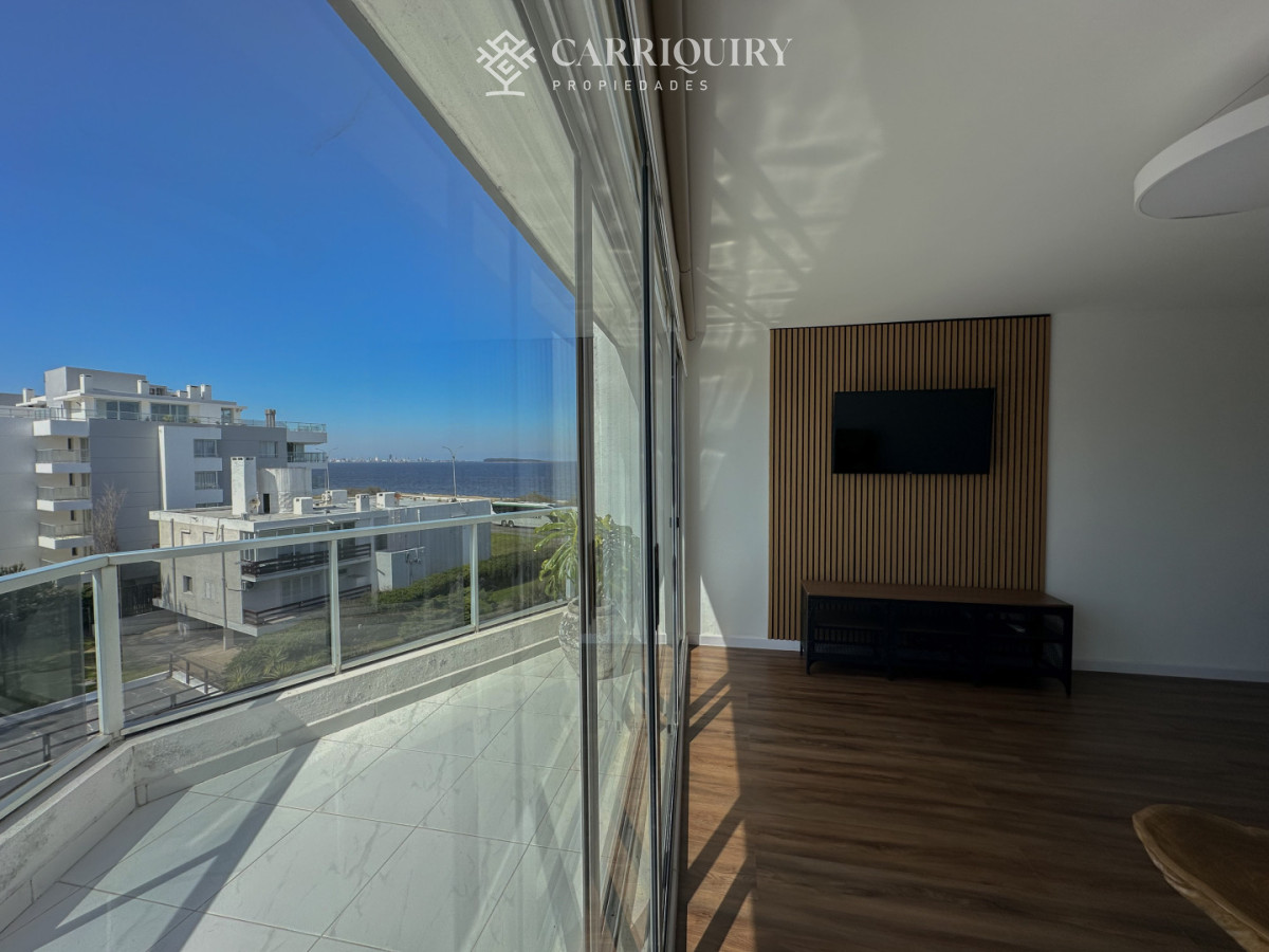 Apartamento ID.10030/APARTAMENTO-EN-ALQUILER-TEMPORARIO-1-DORMITORIO-Y-MEDIO-PLAYA-MANSA-FRENTE-AL-MAR-CRUCEROS-3-A-ESTRENAR - Pent House en primera linea de Playa Mansa