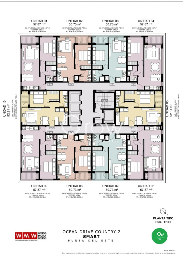 Apartamento ID.2666 - Ocean Drive Country. Punta del Este