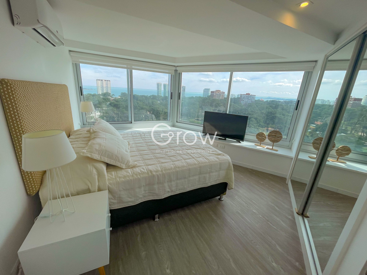 Apartamento ID.2612 - Piso alto en Av Roosevelt, alquiler de verano, Punta del Este!