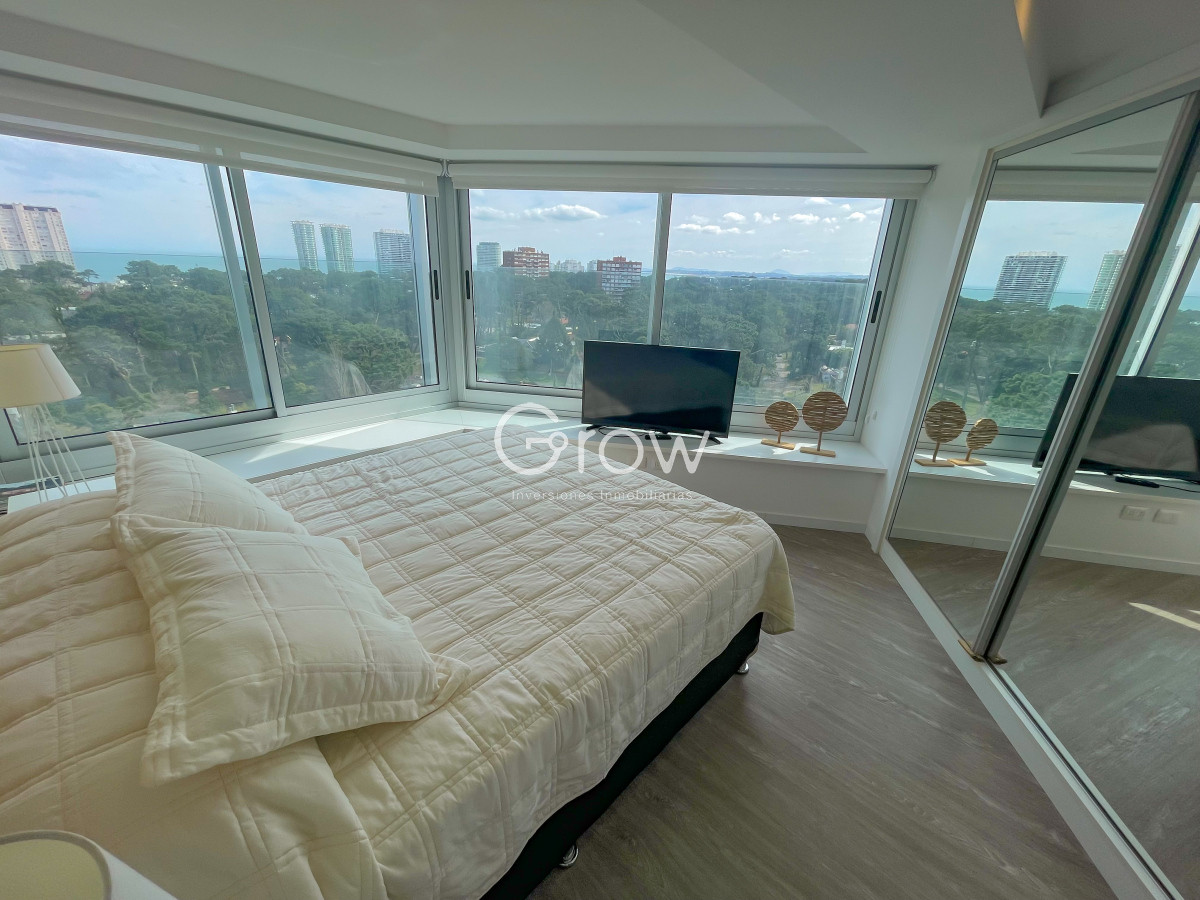 Apartamento ID.2612 - Piso alto en Av Roosevelt, alquiler de verano, Punta del Este!