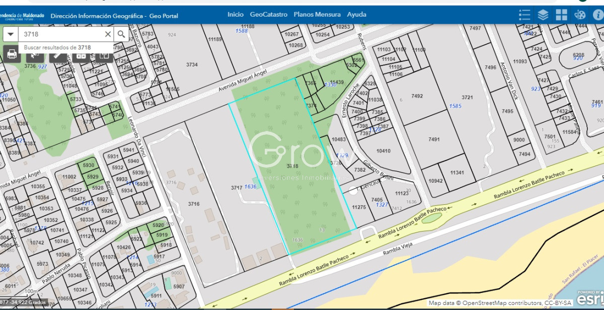 Terreno ID.836 - Tierra frente al Mar, playa Brava, apta para construir