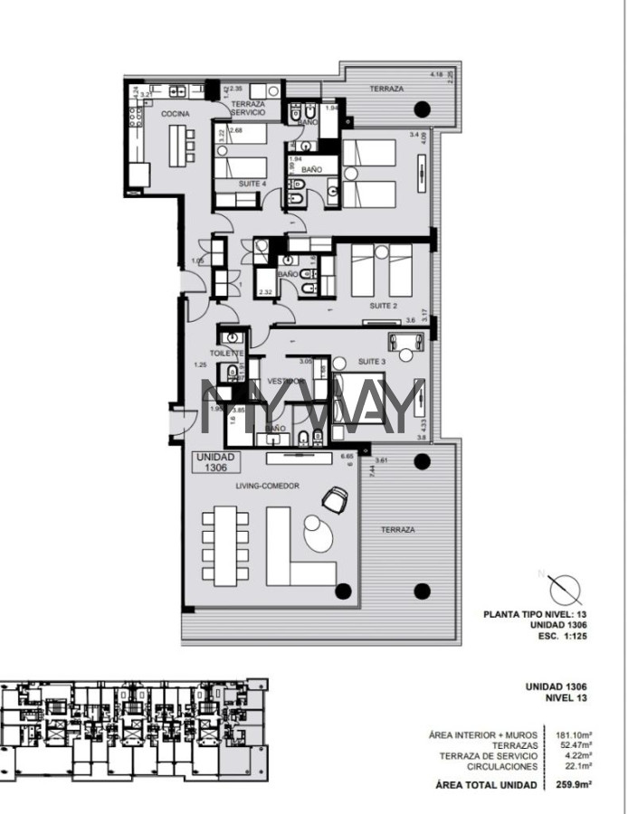 Apartamento ID.124/Venta-4-dormitorios-Venetian-Punta-del-Este-.-Espectacular - Venta 4 dormitorios Venetian Punta del Este . Espectacular