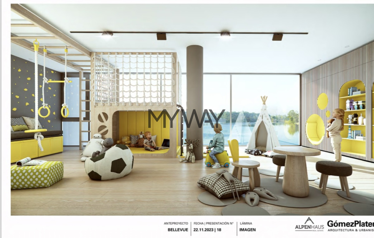 Apartamento ID.296/Torre-de-categoria--apartamento-1-dormitorio-sobre-Lago-Calcagno - Torre de categoria  apartamento 1 dormitorio sobre Lago Calcagno