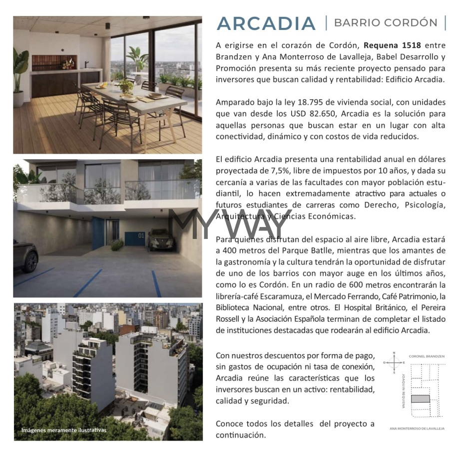 Apartamento ID.313/1-dormitorio-Barrio-Cordón - 1 dormitorio Barrio Cordón BDP
