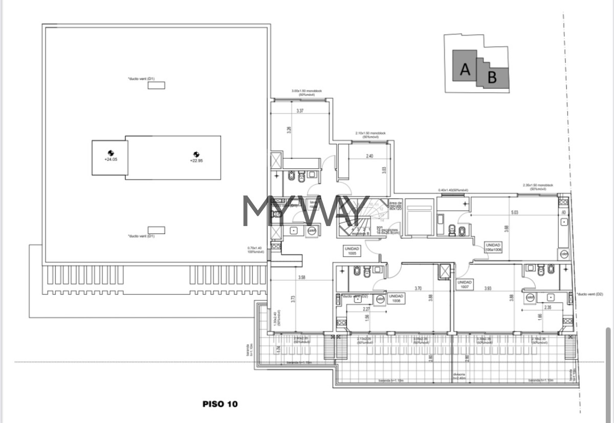 Apartamento ID.356/Apartamento-1-dormitorio-corazón-de-Pocitos - Apartamento 1 dormitorio corazón de Pocitos
