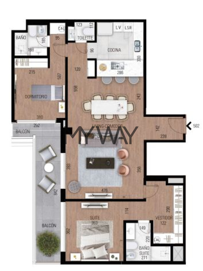 Apartamento ID.177/Venta-apartamentos-a-estrenar-2-dormitorio-sobre-la-Rambla-de-Carrasco-|-Edificio-Bilú-Riviera - Venta apartamentos a estrenar 2 dormitorio sobre la Rambla de Carrasco | Edificio Bilú Riviera