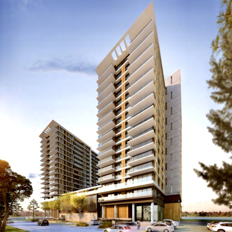 Torre de categoria  apartamento 1 dormitorio sobre Lago Calcagno