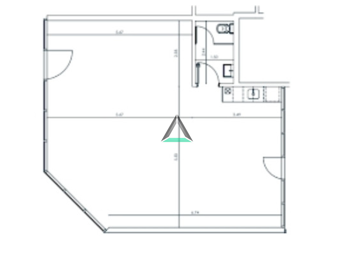 Local Comercial ID.125 - VENTA LOCAL CON RENTA PALERMO A ESTRENAR 7 % DE RENTABILIDAD, BAÑO, KITCHENETTE