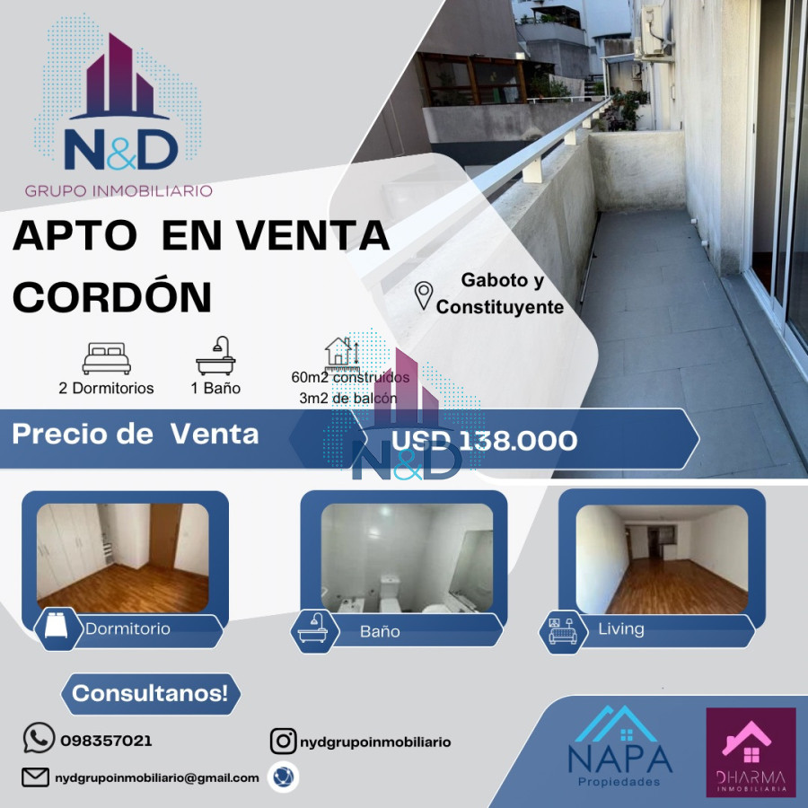 Apartamento ID.143 - EN VENTA Apartamento con renta